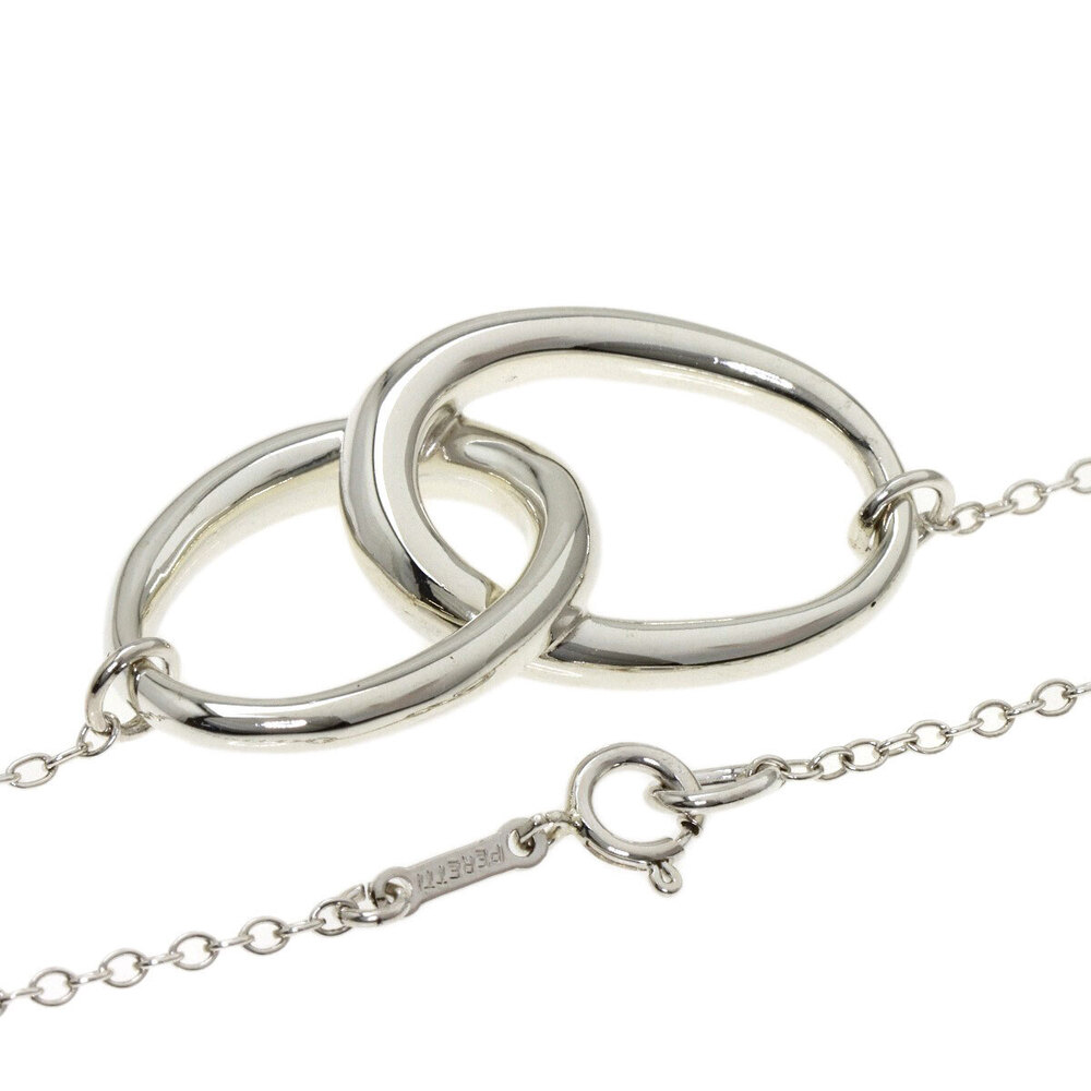 Tiffany Co Double Loop Necklace Silver